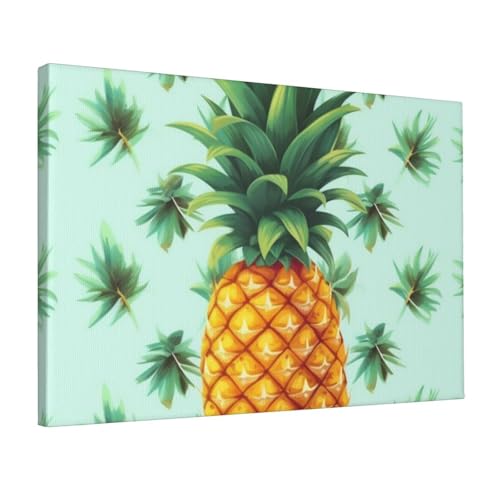 Impression sur toile ananas 30x45 cm décoration murale moderne pour salon