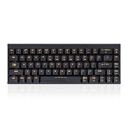 Perixx Micro USB PERIBOARD-428 Mini Mechanical Keyboard with Kailh Low Profile Brown Switch, RGB Backlighting, Black, US English Layout