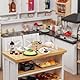 NETUME Miniatur Puppenhaus Zubehör Mini Food Set, Wichtel Zubehör Puppenhaus Geschirr, Miniatur Essen Trinken Modell für Puppenhaus Küche, Mini Deko DIY