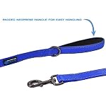 Max and Neo Double Handle Traffic Dog Leash - Reflective, Donates to Dog Rescue (Teal, 6 FT) - Image 4