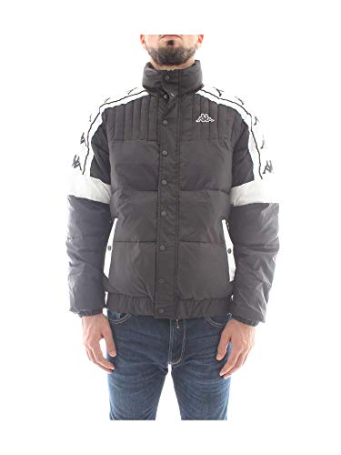 Kappa 3031UI0 Prendas de Abrigo Hombre Negro/Blanco M