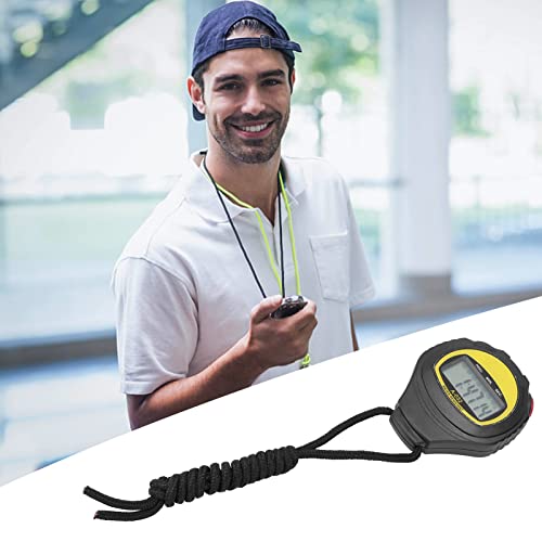 Cronômetro digital portátil eletrônico esportivo, cronômetro resistente à água, cronômetro portátil