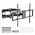 Mount-It! Heavy Duty XXL Full Motion TV Wall Mount for Extra Large TVs, max VESA 900x600, Holds up to 264lb, Swivel Tilt Extension Adjustable TV Mount for 60" 65" 75" 80" 85" 90" 98" 100" 115" 120 in