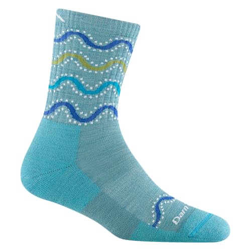 Darn Tough Vermont Womens Wandering Stripe Micro Crew Lightweight with Cushion