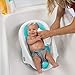 Summer Infant Clean Rinse Baby Bath Seat, Soft Support for Use on the Counter, Sink, or Bathtub, 3 Reclining Positions, Quick-Dry, Use from Birth to Sitting Up - Aqua