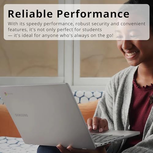 Image of Samsung Plus V2 2-in-1 12.2 inch Touchscreen Chromebook Laptop, Intel Celeron 3965Y, 4GB RAM, 64GB eMMC, 1M Front Camera, Wi-Fi, Bluetooth, MicroSD Reader, Stylus Pen, Chrome OS, Silver, 128GB USB Card