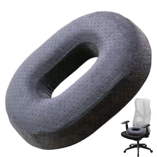 Coussin de siège anti-douleur en mousse à mémoire de forme avec housse velours zippée