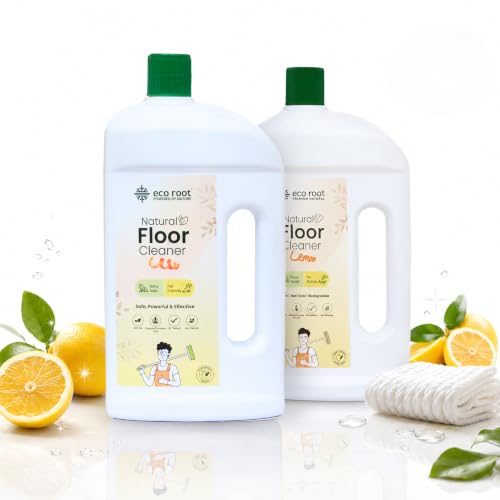 Image of Natural Floor Cleaner Liquid | Herbal Enzyme-Based for Home, Kitchen, Bathroom & Pet Areas | Plant-Based, Biodegradable, Baby & Pet Safe | Multi-Surface Daily Mopping |Pack of 2 | 1L