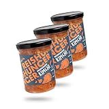 REISHUNGER Kimchi, 3x350 g - Vegan & Glutenfrei - fertiges Kimchi aus fermentierten Chinakohl - perfekt zu Gerichten der koreanischen Küche