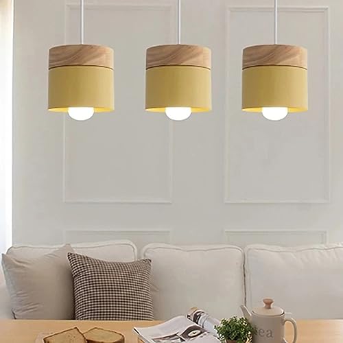 Lámpara colgante de cilindro nórdico para iluminar tu cocina con estilo 3