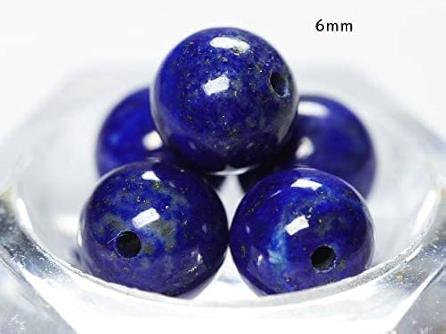 Amazon.co.jp: 【石流通センター】【丸ビーズ】ラピスラズリ (最高級