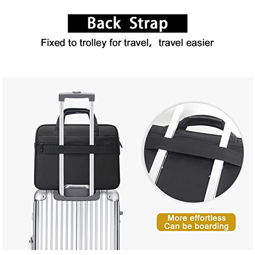 Large Briefcases For Men Canvas Tote Bag 15.6 Inch 17 Inch 19 Inch Laptop Case Work Bags Office Messenger Bag2