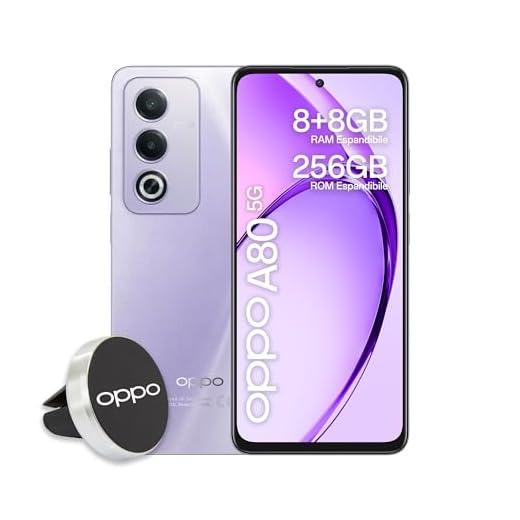 OPPO A80 5G Smartphone, AI Doppia Fotocamera 50+2MP, Selfie 8MP, Display 6.67” 120HZ LCD HD+, 5100mAh, RAM 8(Esp4GB/6GB/8GB)+ROM 256GB (esp1TB), IP54, Supporto Auto [Versione Italia]