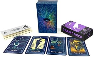 ANGYANG Tarot Cards with Guide Book Deck, 78 Pcs Tarot Cards Set, Fortune Telling Game Divination Card for Tarot Beginners and Expert Lover (13906)