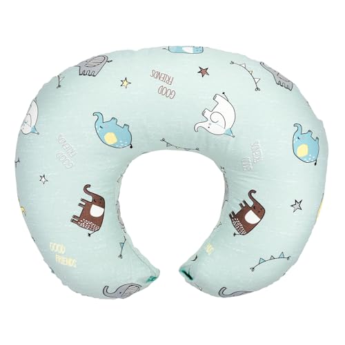 Image of Witeasy Nursing Pillow for Breastfeeding & Bottle Feeding-Baby Breast Feeding Pillow with Removable Cover for Nursing Mothers-Baby Boys,Girls Feeding Donut Pillow (Elephant-3)