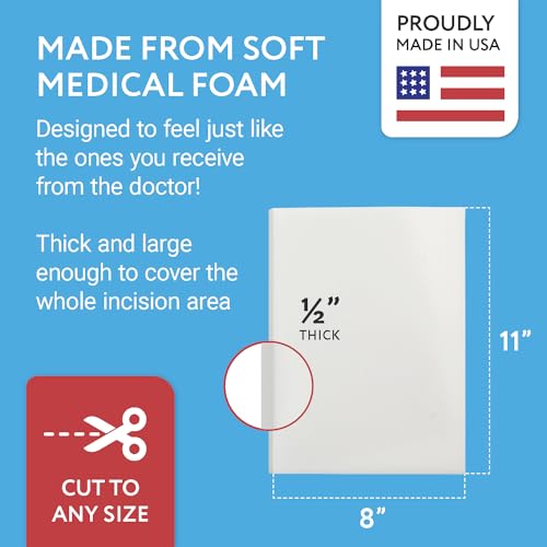 IMPRESA [3 Pack] Lipo Foam - Post Surgery Liposuction Foam for Use with Post Liposuction Surgery Compression Garments ââ‚¬â€œ Made in The USA