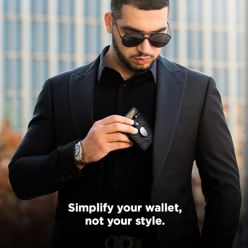 SERMAN BRANDS Money Clip Wallet - Mens Wallets slim Front Pocket RFID Blocking Card Holder Minimalist Mini Bifold