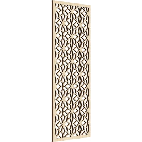 Image of Lake Decorative Pierced Fretwork Wood Wall Panels, 11 3 /8 inchW x 29 3 /8 inchH x 1 /4 inchT, Birch
