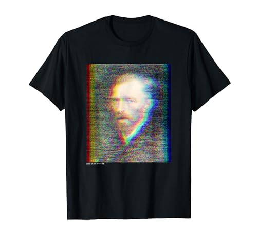 Vincent Van Gogh Glitch Streetwear Arte Punk Artsy Vaporwave Camiseta