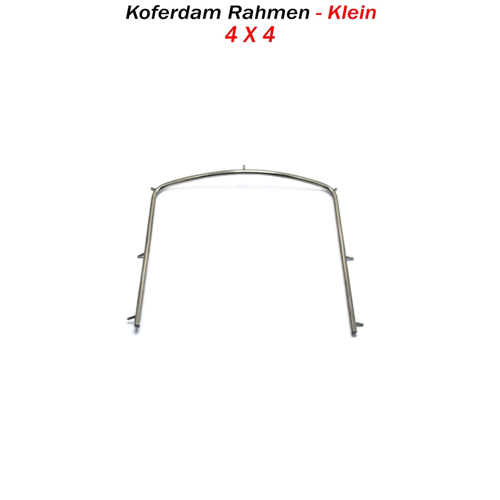 Kofferdam Rahmen Klein 4X4 Edelstahl Zahnarzt Instrumente