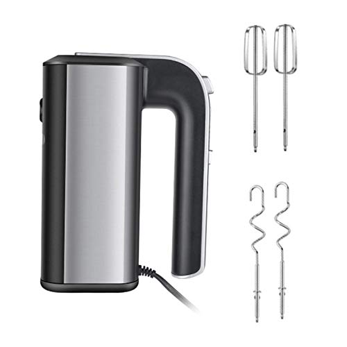 Handmixer, Teigmischer, 5-Gang-Teigmischer, Teighaken und Schneebesen, Küchenmischer, Lebensmittelmischer, Teigmischen, Schlagsahne, Eimischen