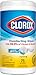 Clorox Disinfecting Wipes, Bleach Free, Crisp Lemon, 75 Count, Pack of 6 (Package May Vary)