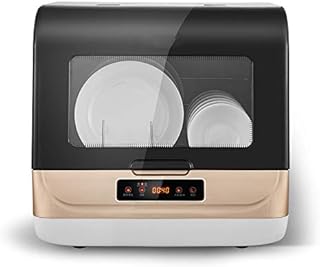 Lave-vaisselle Portable compact Portable avec verrouillage de l'enfant Fonction Air-Dry et lumière LED avec 6 réglages de la place et panier d'argenterie