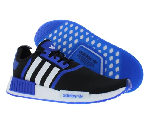 Image of adidas NMD R1 Primeblue Mens Shoes Size 6, Color: Black /White /Blue