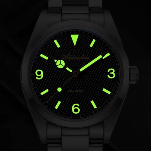 Image of ADDIESDIVE Quartz Watch for Men 36 MM Small Dial Analog Watch Waterproof 100 M Conves Crystal Stainless Steel