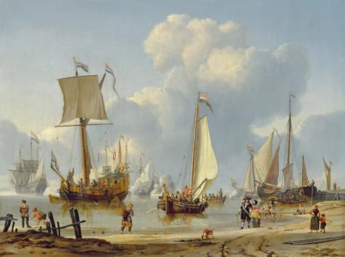 Toile marine Abraham Storck 60x90cm pour créer une ambiance zen en chambre
