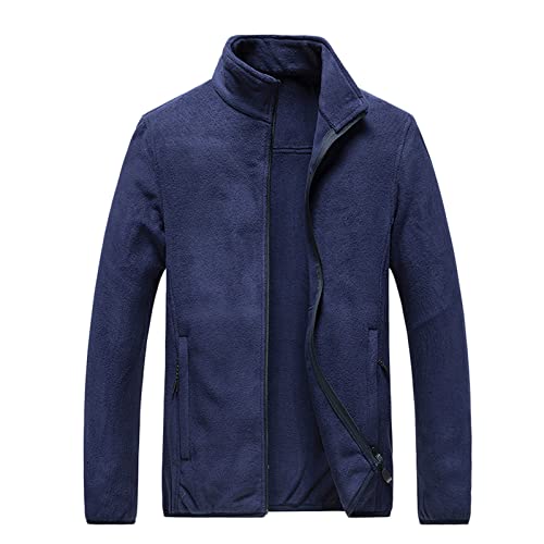 Veste polaire homme coupe ample noire XXXXL idéale pour les balades automnales en plein air