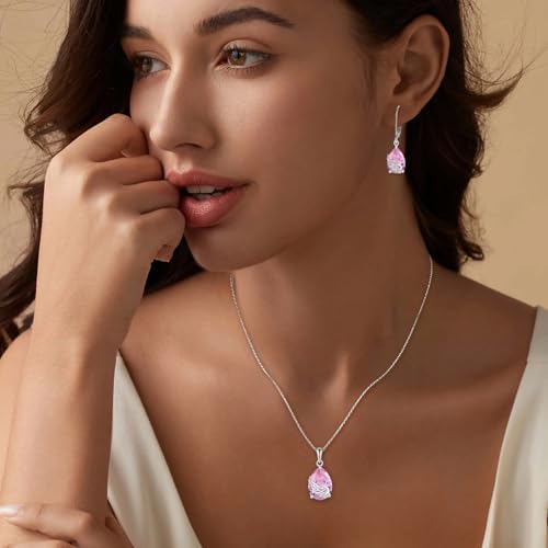 Guardian Angel Wings Dangle Drop Earrings 925 Sterling Silver Teardrop Leverback Earrings Birthstone Jewelry Gifts for Women2