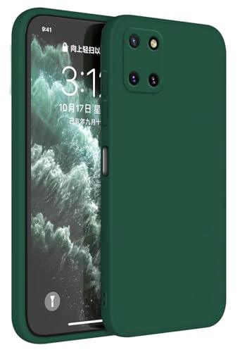 Topme Funda para Samsung Galaxy Note10 Lite/Galaxy A81 (6.7' Inches) Carcasa Caja Case Estuche, Funda Protectora de Piel de Silicona TPU - Verde Oscuro