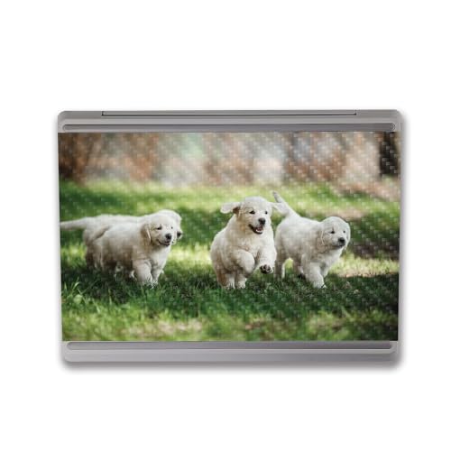 Image of MightySkins Carbon Fiber Skin Compatible with Microsoft Surface Laptop Go 3 (2023) Full Wrap Kit - Puppy Pack | Protective, Durable Textured Carbon Fiber Finish | Made in The USA