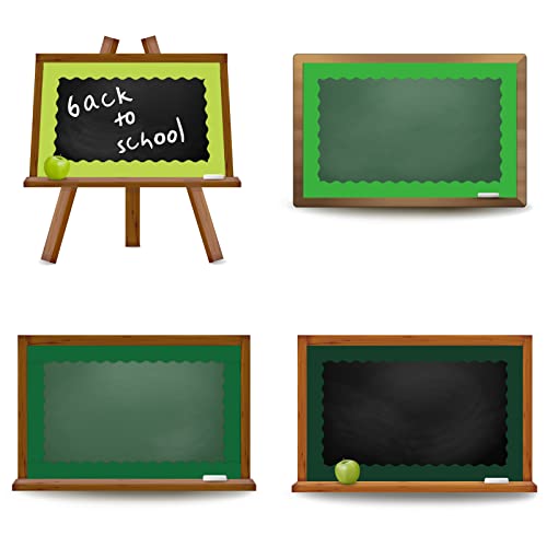 Image of Whaline 131.2ft Green Bulletin Board Borders 4 Rolls Gradient Green Colors Die-Cut Bulletin Board Strips St. Patrick's Day Rolled Trim Borders for School Classroom Office Chalkboard Decoration