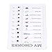 Chore Chart Memo Boards, Detachable PVC Message Board Chore Chart Checklist Board DIY Home Travel Planning Reminder Chart(My Chores)
