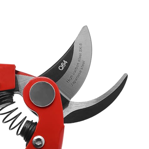 Tijeras podadoras profesionales Zenport Q64, 7 pulgadas, rojo - pack 10 miniatura 5
