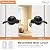 Probrico Passage Door Levers 3 Pack Matte Black Interior Door Lever, Black Passage Door Handle for Hallway and Closet Keyless Door Handle Lock, Reversible Door Lever Wave Style