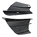 Srliya Aerodynamic Wing Glossy Carbon Fiber Style Side Fairings Winglets Universal Fit, Made of ABS Material, Customized for Original Car Size