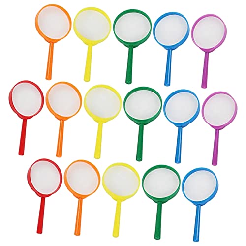 Toyvian 18pcs Handheld Magnifying for Seniors Reading Magnifier Educational for Nature Exploration Portable and Lightweight Young Explorers Random Color