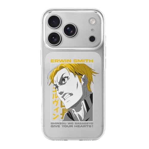 iPhone17Pro用ケース 進撃の巨人 エルヴィン スミス TPU カバー アイフォン17Pro用カバー 薄型 擦り傷防止 耐衝撃 おしゃれ スマホケース
