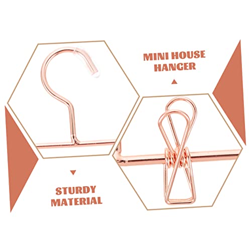 Mini-cintre de qualité supérieure en métal or rose MAGICLULU - 5