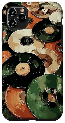 Disques vinyles DJ Music Lover Vintage Retro Coque pour iPhone 11 Pro Max