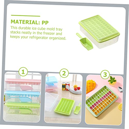 Molde para cubitos de hielo plástico con tapa y pinzas miniatura 5