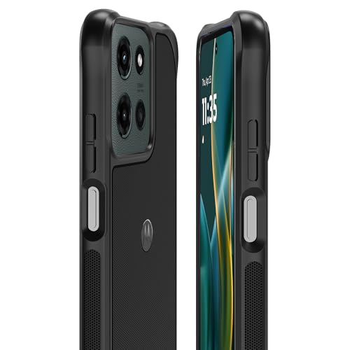 Image of Motorola Moto G (2025 /2026) & G Play (2026) Rugged Protective Case- Black | Precision fit, Military Grade Shock Absorbing Cover for Enhanced Phone Grip, Drop Protection