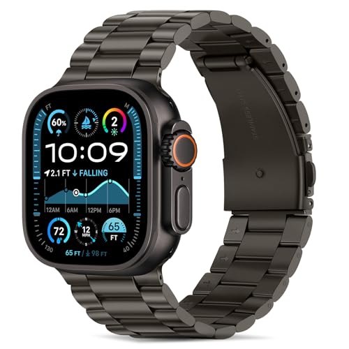 �R���p�`�u�� Apple Watch �o���h Ultra 49mm �v���~�A���X�e�����X�X�`�[�����^�������o���h Apple Watch Ultra 3 Ultra 2/1 (49mm) �p (�O���t�@�C�g)