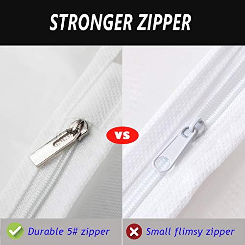 KEEGH Hanging Suit Bags Clear Garment Covers for Storage Lightweight 40inch Suit Shirt Protector Bag Moth-Proof Set of 18 Full Zipper PEVA Breathable Translucent Dust Cover for Closet Clothes - Thumbnail 5