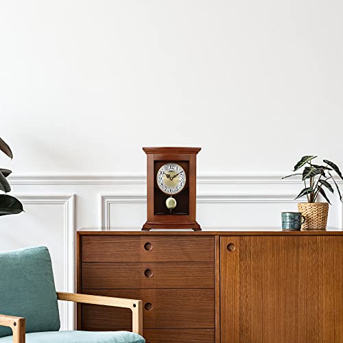 PRIM Orologio da tavolo, marrone, pendolo in