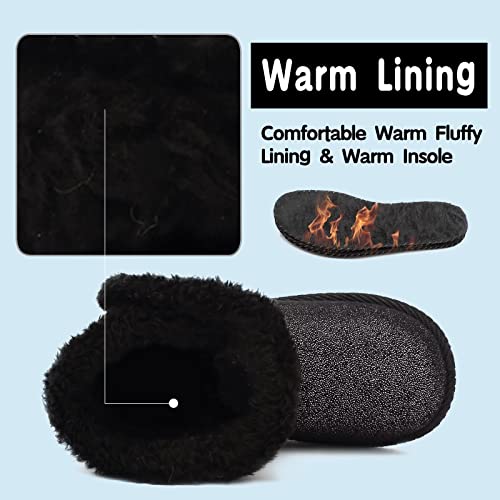 CIOR Toddler Snow Boots for Girls Boys Winter Warm Kids Button Boots Outdoor Shoes2