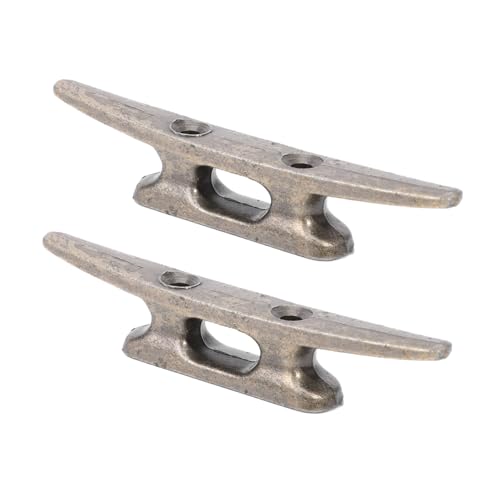 PRETYZOOM Boat Tie Down Cleats Zinc Alloy Dock Cleats Rope Holder for Marine Use